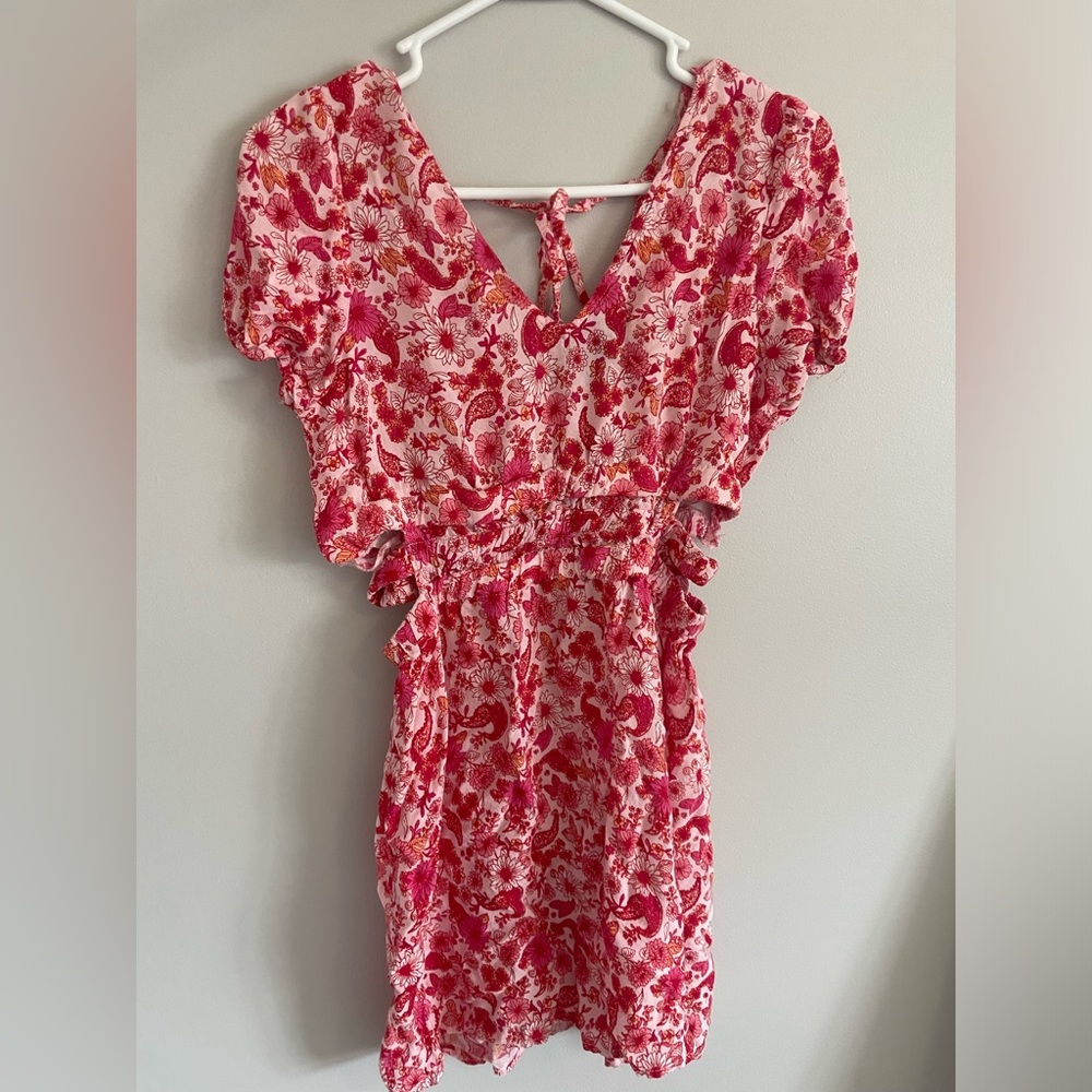 Pink Floral Dress
